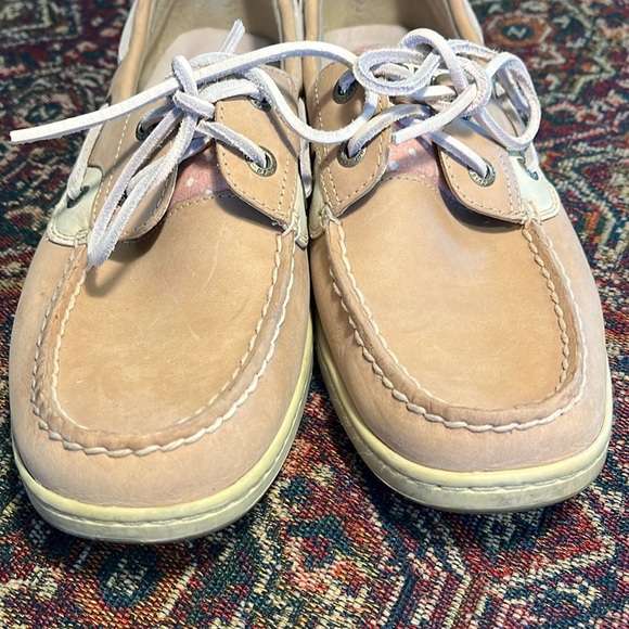 Sperry Top-Sider Tan Leather Memory Foam Cushioned Boat Shoes Loafers size 8.5 - Picture 9 of 15